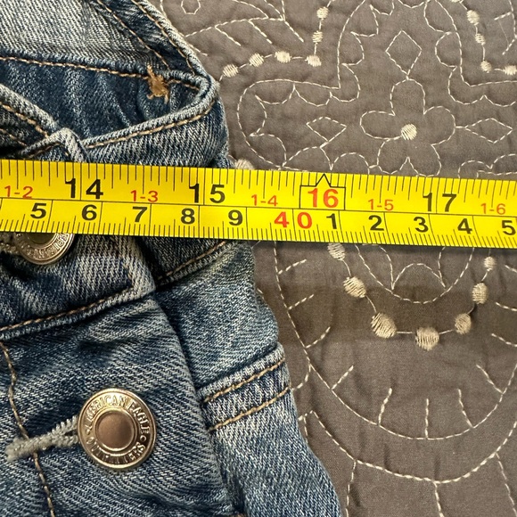 American Eagle Outfitters Women Denim Short Overalls Size XS - Picture 4 of 8